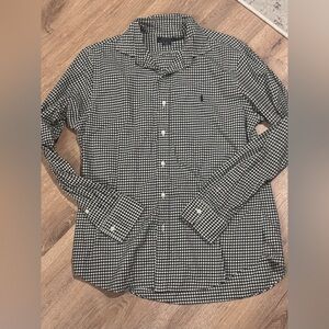 Polo Ralph Lauren Black and White Checkered Shirt - slim fit